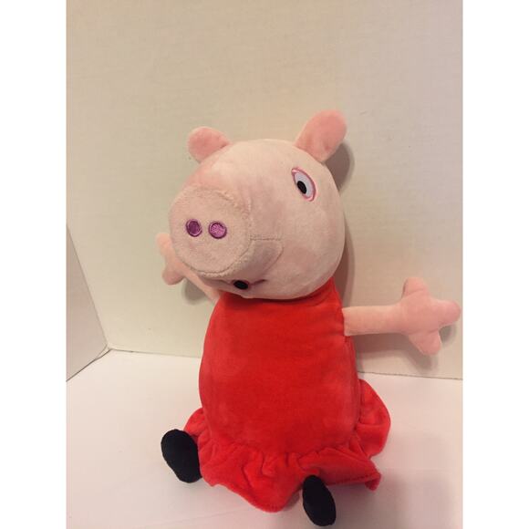 Nickelodeon 9" Peppa Pig Talking Whistling Cheeks Light Up Plush Stuffed Animal - Picture 1 of 5